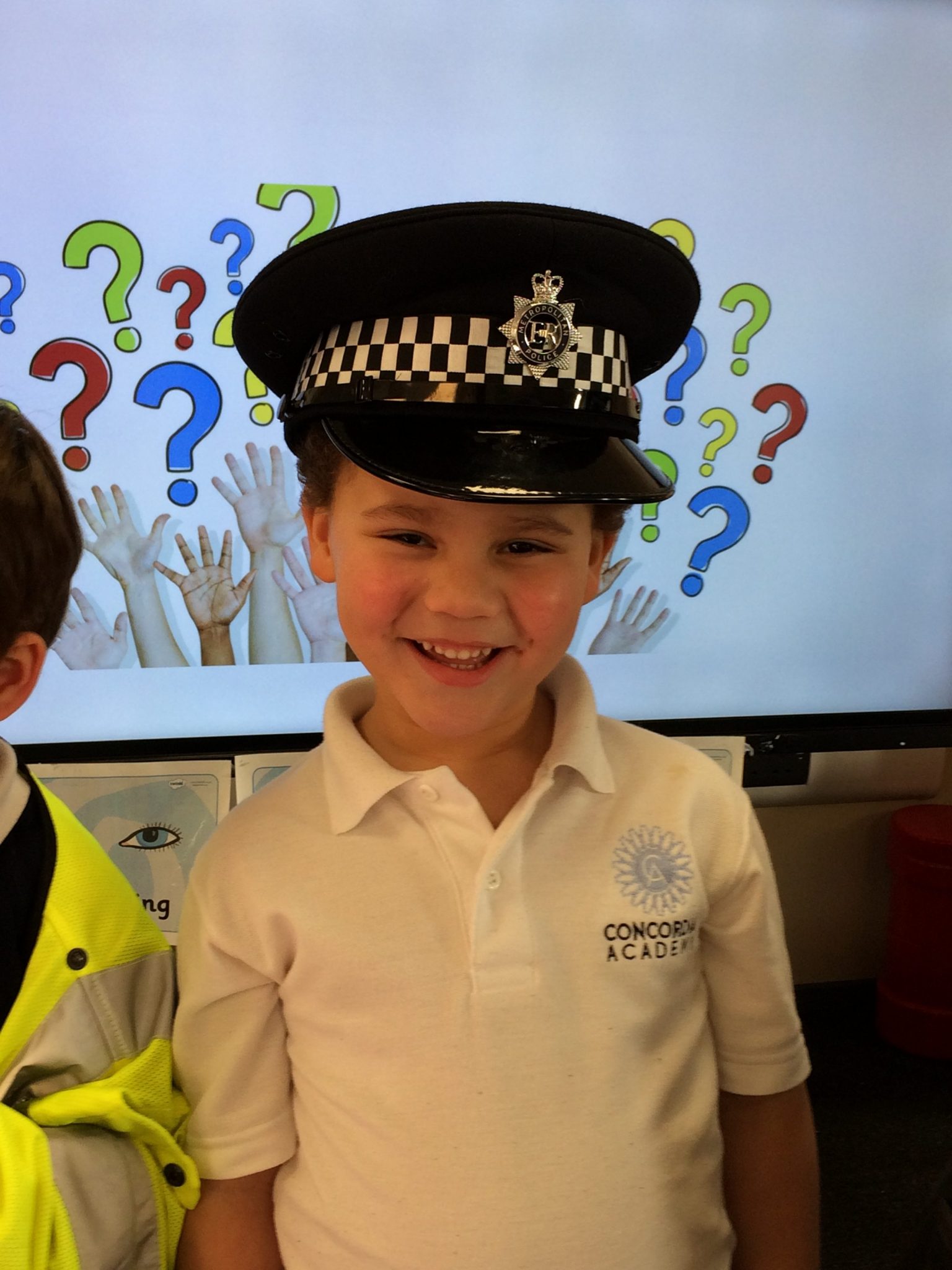 Bluebell class receive a visit from a Police Officer