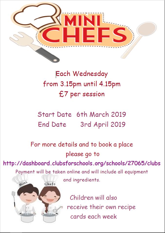 Mini Chefs – Cookery Club